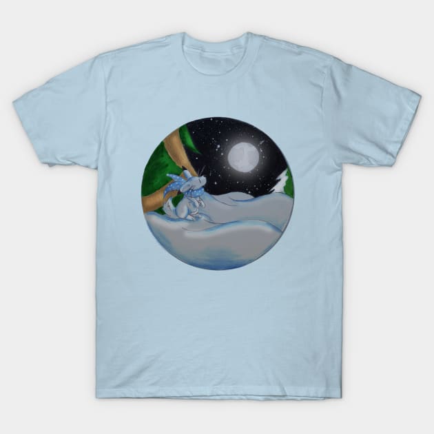 The Festive Moon T-Shirt by KristenOKeefeArt